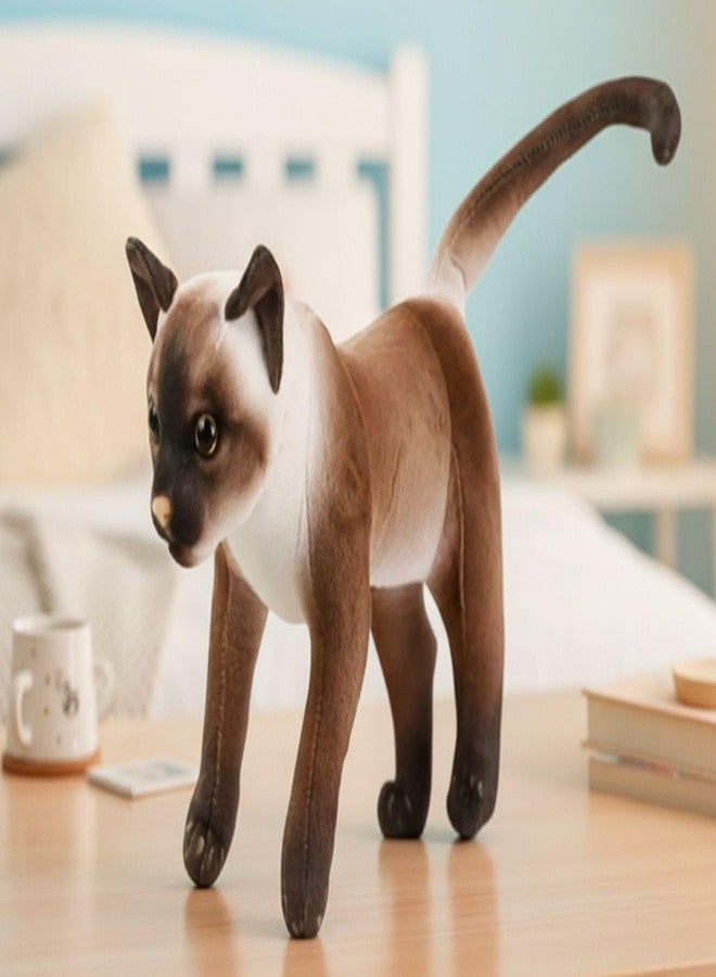 Tickles Musical Standing Cat with Meow Meow Sound Soft Stuffed Plush Animal Toy for Kids Boys & Girls Birthday Gift (Color: Brown, Size: 35 cm) - Image 2